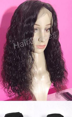 Front lace parruche con i capelli naturali, human hair lace wig - Foto 5