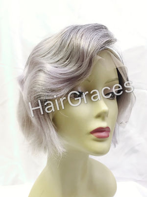 Front lace wig short lace human hair perruque court remy hair cheveux naturel
