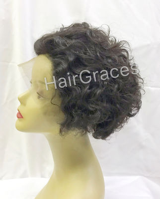 Front lace wig short lace human hair perruque court remy hair cheveux naturel - Photo 3