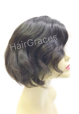 Front lace wig short lace human hair perruque court remy hair cheveux naturel - Photo 4