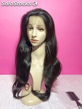 Front lace wig with thick virgin hair, lace perruque avec beacoup de volume