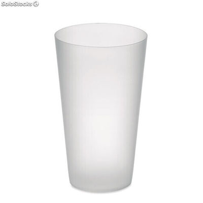 Frosted PP cup 550 ml blanc transparent MIMO9907-26