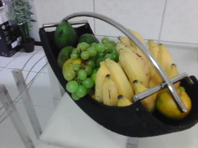 fruteira de pneu com inox