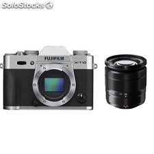 Fujifilm X-T10 sin espejo digital con lente de 16-50mm Plata