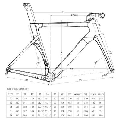 Full carbon road bicycle frame ultralight high cost performance 136 - Foto 3
