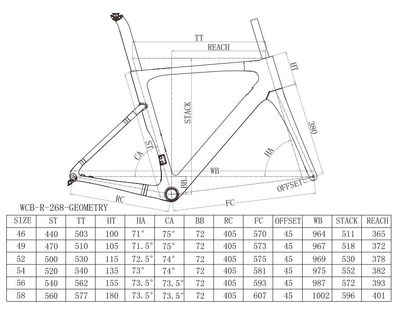 Full carbon road bicycle frame ultralight high cost performance 268 - Foto 4