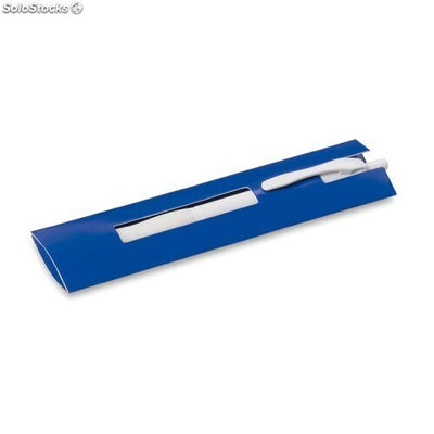 Funda bolígrafo cartón azul