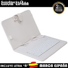 Funda con Teclado en Español Tablet Pc 7&quot; Exeom CoverPAD X70 Blanca