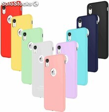 Funda de Silicona compatible con Apple 5 6 7 8 9 X XS XR Diferentes Colores Pack