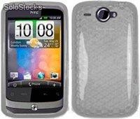 Funda Gel Tpu trasparente htc Wildfire g8