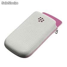 Funda Original BlackBerry 9800 Torch - Pocket White with Pink Accent