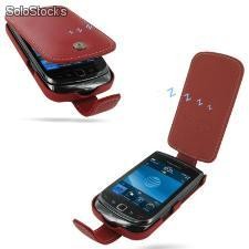 Funda PDair Cuero BlackBerry Torch 9800 - Flip Type (Red)