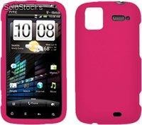 Funda Silicona Fucsia para htc Sensation