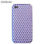 Funda Silicona Serie Diamonds iPhone 4/4s - violeta - 1