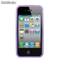 Funda Silicona Serie Diamonds iPhone 4/4s - violeta - Foto 2