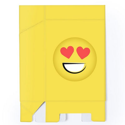 Funda Tabaco cajetilla con emojis en color amarillo