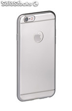 Funda TPU de gel gris efecto metalizada para iPhone 7