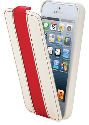 Fundas para Tablet Apple iPhone 5s Blanca/Rojo