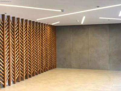 Fundo da grade da TV resistente a rachaduras, decoração de casa, parede de bambu - Foto 3