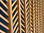 Fundo da grade da TV resistente a rachaduras, decoração de casa, parede de bambu - Foto 4