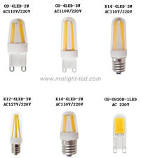 G9 led lamp ceramics/Silica gel E12 E14 cob led light bulbs 110V 127V 220V 230V