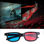 Gafas 3D Anaglifas Lente Rojo Y Azul - 1
