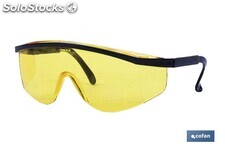 Gafas de Seguridad | Lente Color Amarillo | Protección UV | EN 166:2001