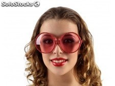 Gafas de sol años 60 rosa 15X7CM