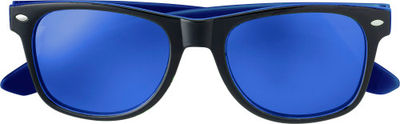 Gafas de sol con efecto espejo y modelo clásico bicolor - Foto 2