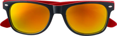 Gafas de sol con efecto espejo y modelo clásico bicolor - Foto 3