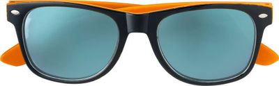 Gafas de sol con efecto espejo y modelo clásico bicolor - Foto 5