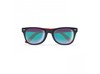 Gafas de sol con montura bicolor y lentes de espejo. Protección UV400.