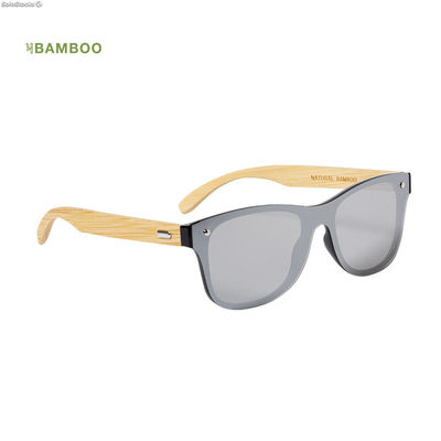Gafas de sol espejo patillas de bambú - Foto 3