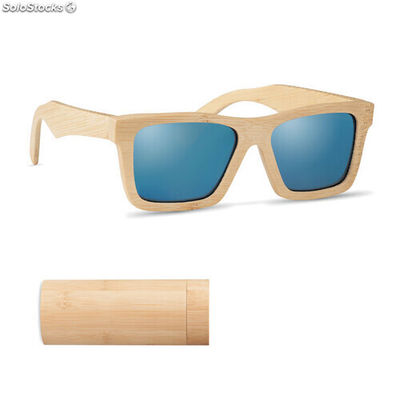Gafas de sol y estuche bambú madera MIMO6454-40
