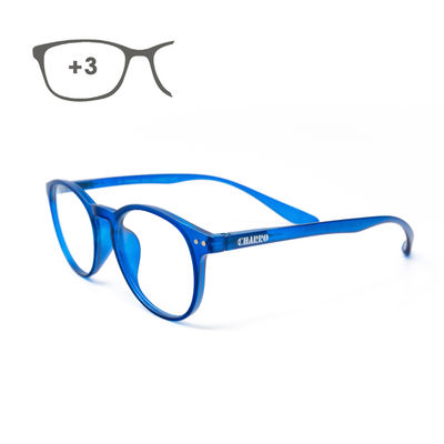Gafas Lectura Connecticut Color Azul Aumento +3,0 Patillas Para Colgar Del