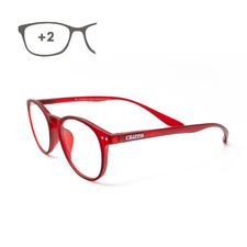 Gafas Lectura Connecticut Color Rojo Aumento +2,0 Patillas Para Colgar Del