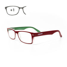 Gafas Lectura Kansas Rojo / Verde. Aumento +1,0 Gafas De Vista, Gafas De