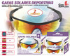 Gafas solares deportivas pack de 2 unidades