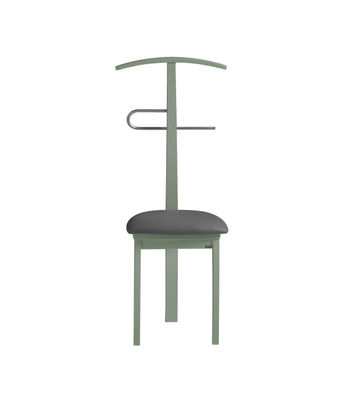 Galán 364 con asiento herrajes cromado satinado lacado en verde, 108 cm(alto)46