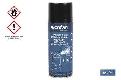 Galvanizado en frío | Envase 400 ml | Esmalte Spray Zinc | Color Plata | Protege