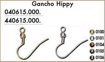 Ganchos hippy or-pl precio por unidad b/ 100UD