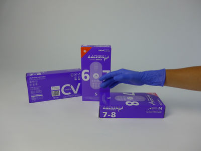 Gant d´examen en nitrile AACHENfeel Violet - Photo 2