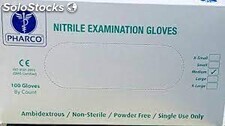 Gants nitrile d&#39;examen