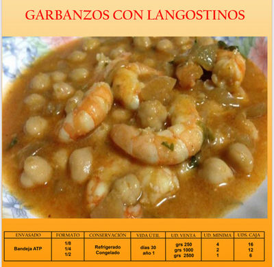 Garbanzos con langostinos - Foto 2