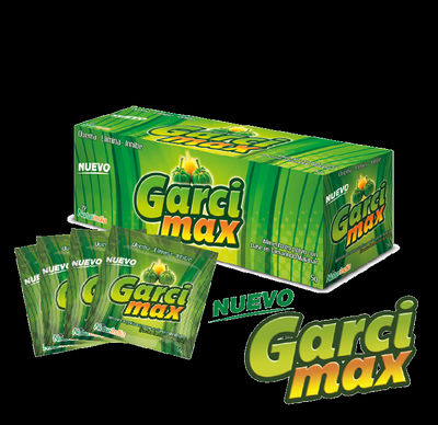 Garcimax, Garcinia Cambodia al 60%, soluble, display x 30 sobres