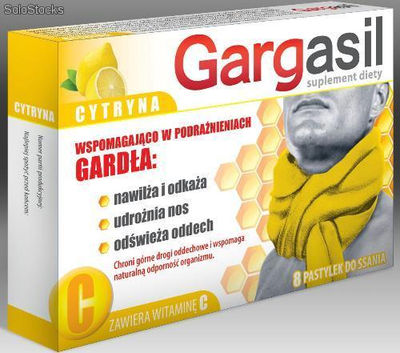 Gargasil cytryna ( 16szt ) - suplementy diety, pastylki do ssania - wyprzedaż