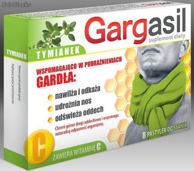 Gargasil tymianek ( 8szt ) - suplementy diety, pastylki do ssania - wyprzedaż