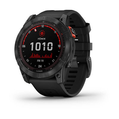 Garmin fenix 7X solar premium multisport GPS watch slate gray with black band