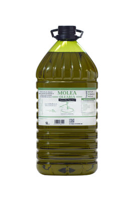 Garrafa de aceite de oliva virgen extra Molea Olearia 5 litros.