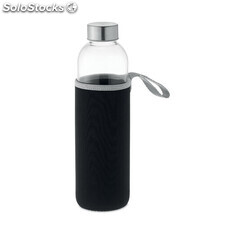 Garrafa de vidro bolsa 750ml preto MIMO6545-03